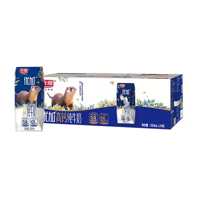 光明优加3.8g蛋白高钙纯牛奶200ml×24盒 45.81元 - 86线报