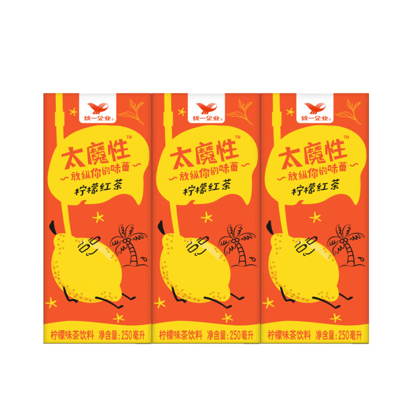 统一太魔性柠檬红茶250ml*24盒 11.95元 - 86线报