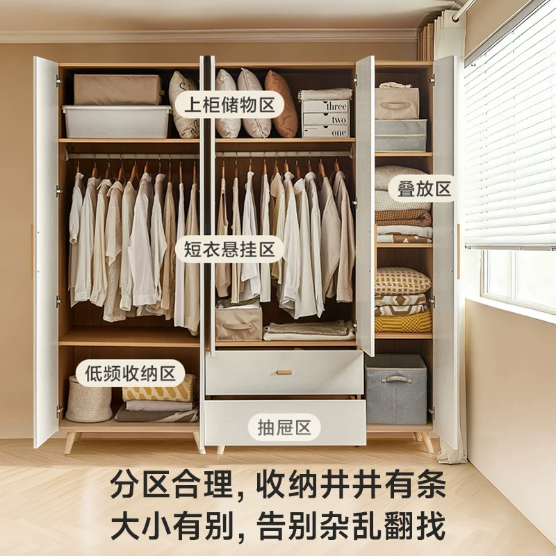 兔宝宝守望简易衣柜Enf+级颗粒板三门1.2米款高2.04米有抽屉 1806元 - 86线报