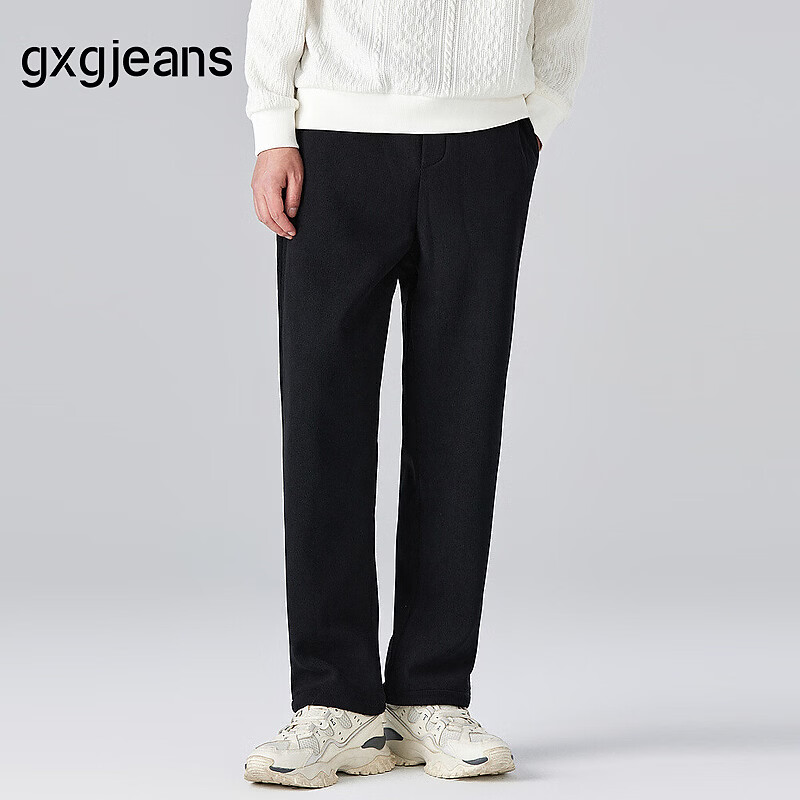 gxgjeans美式宽松直筒休闲长裤黑色 109元 - 线报酷