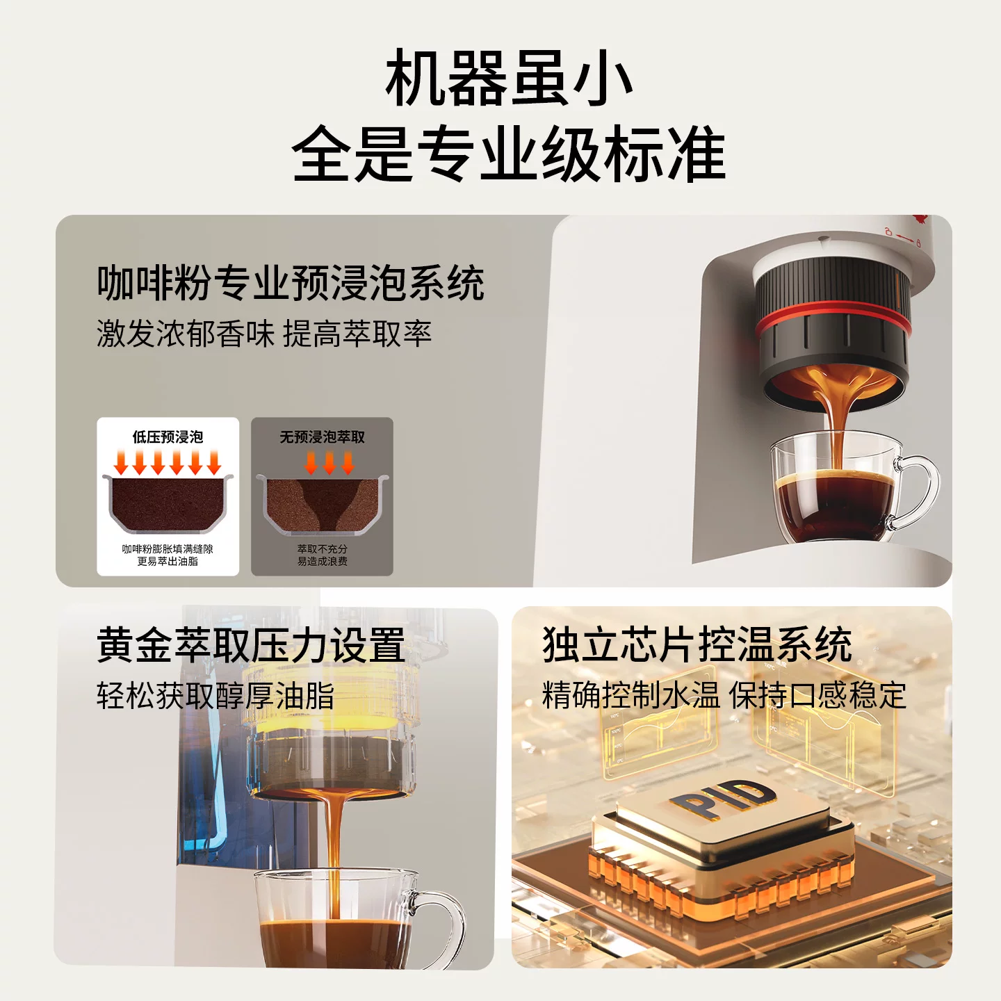 天好A2胶囊咖啡机小型家用便携一体全半自动意式 547.85元 - 86线报