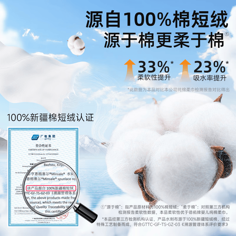 德佑超柔软棉源柔巾新生婴儿专用干湿两用加大尺寸一次性洗脸巾 24.13元 - 线报酷