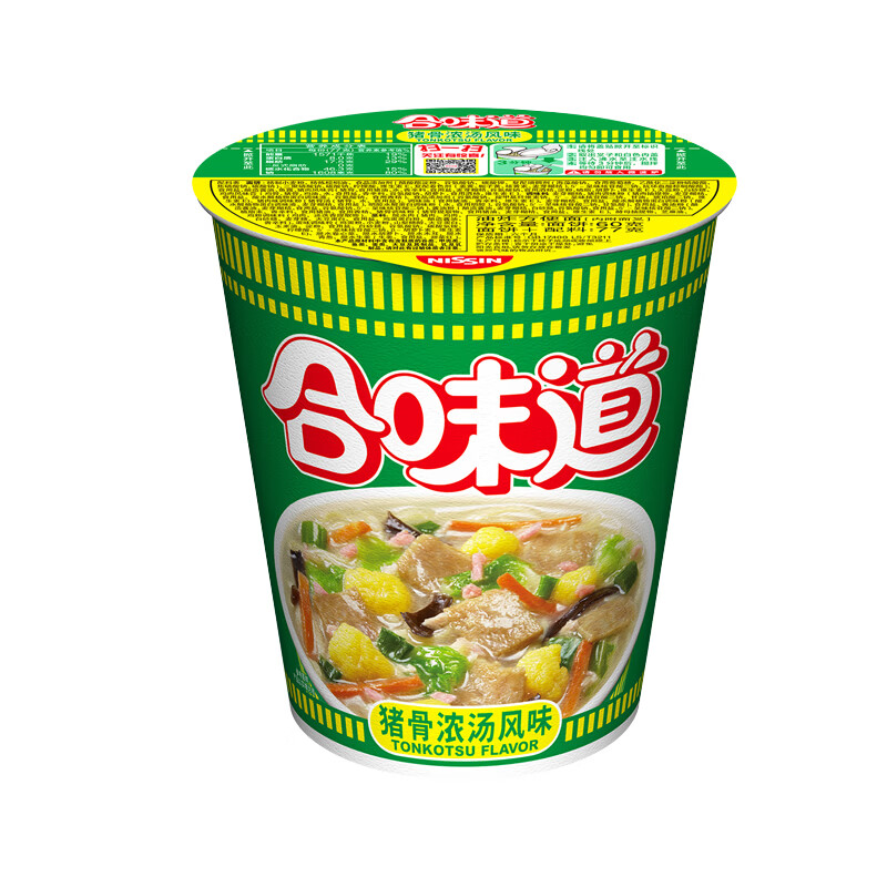 合味道标准杯猪骨浓汤风味方便面77g 3.57元 - 线报酷