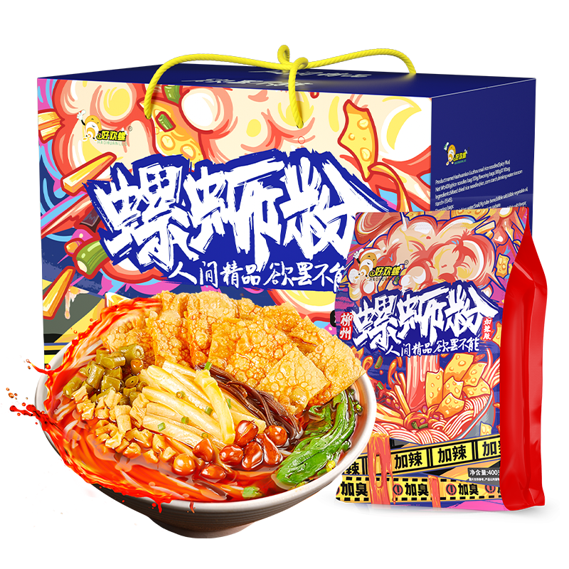 好欢螺加辣加臭螺蛳粉400g*6袋整箱 50.91元 - 86线报