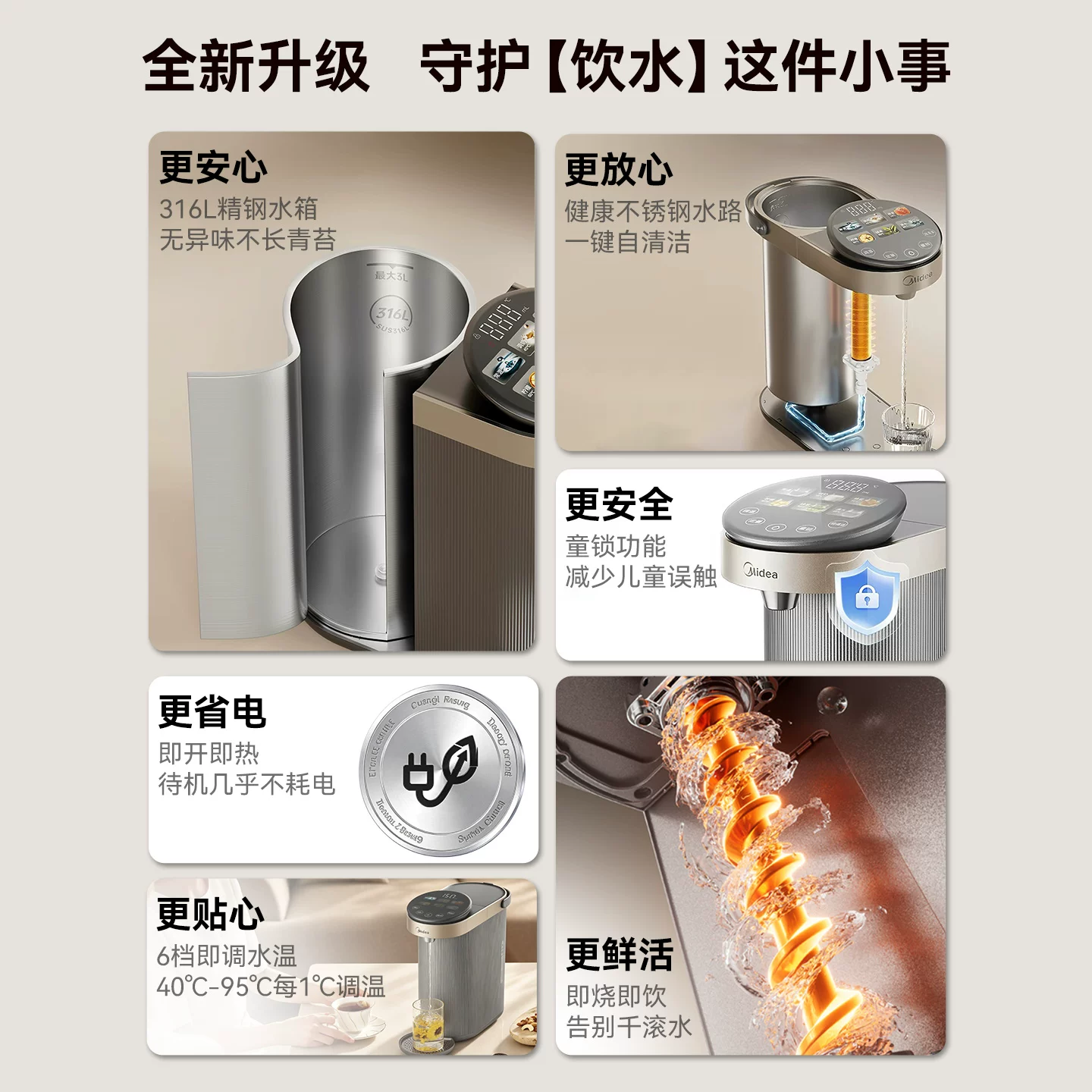 美的即热式饮水机不锈钢机身台式净饮机MK-JRT05 356.77元 - 86线报 美的即热式饮水机不锈钢机身台式净饮机MK-JRT05 356.77元 - 86线报