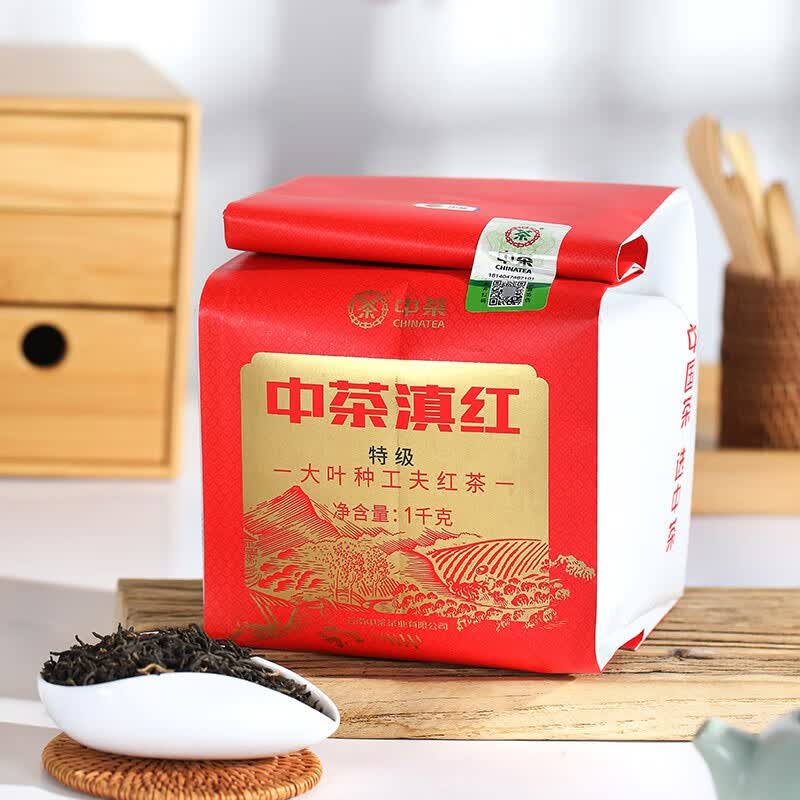 中茶特级滇红云南凤庆大叶种工夫红茶袋装1kg 183元 - 86线报