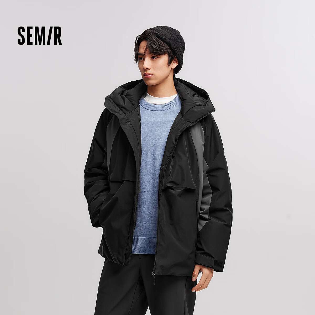 森马防护外套中国国家地理系列羽绒服男防水2024冬黑色90001 170/88A/M 138元 - 86线报