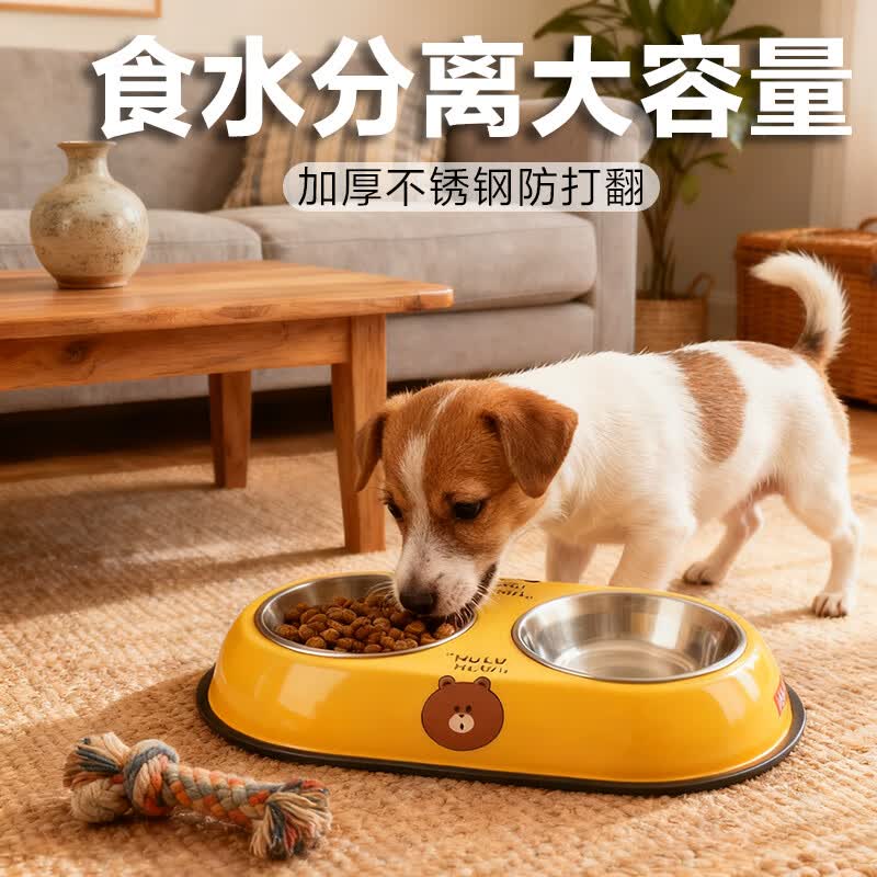 HELLOJOY狗碗狗盆狗食盆猫碗宠物碗黄色小熊小号 8.8元 - 86线报 HELLOJOY狗碗狗盆狗食盆猫碗宠物碗黄色小熊小号 8.8元 - 86线报