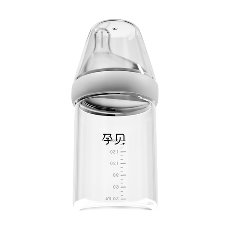 孕贝新生儿防胀气高硼硅玻璃奶瓶180ml0-12个月 6.9元 - 86线报