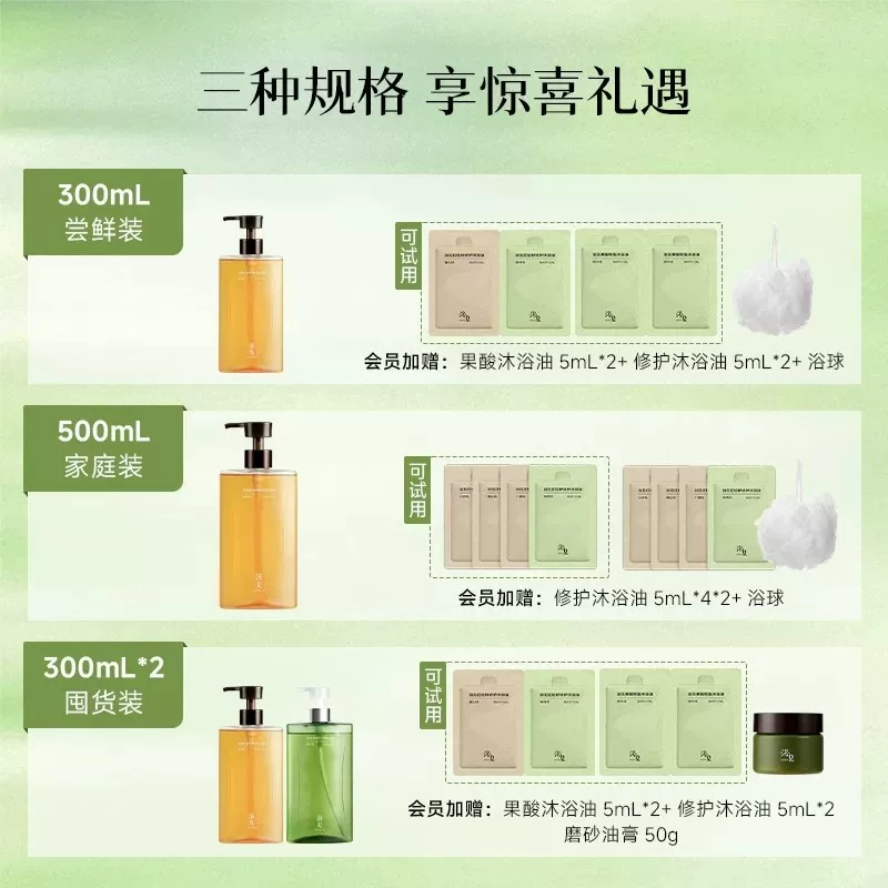 浴见 红松籽保湿沐浴油 醒山桃 300ml 146.5元 293元/2件 消费券 - 86线报