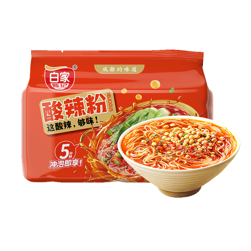 白家陈记重庆酸辣粉344g86g*4 1.9元 - 86线报