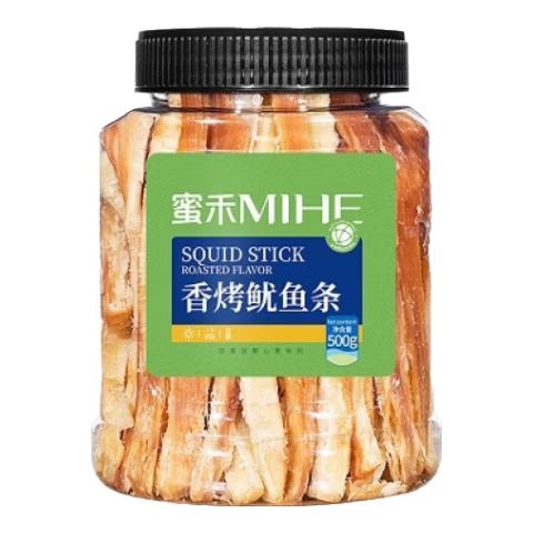 蜜禾碳烤鱿鱼条250g即食海味零食 22.8元 - 86线报 蜜禾碳烤鱿鱼条250g即食海味零食 22.8元 - 86线报