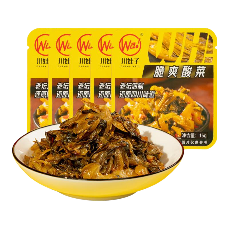 川娃子脆爽酸菜开味小菜15g×30袋 4.6元 - 86线报