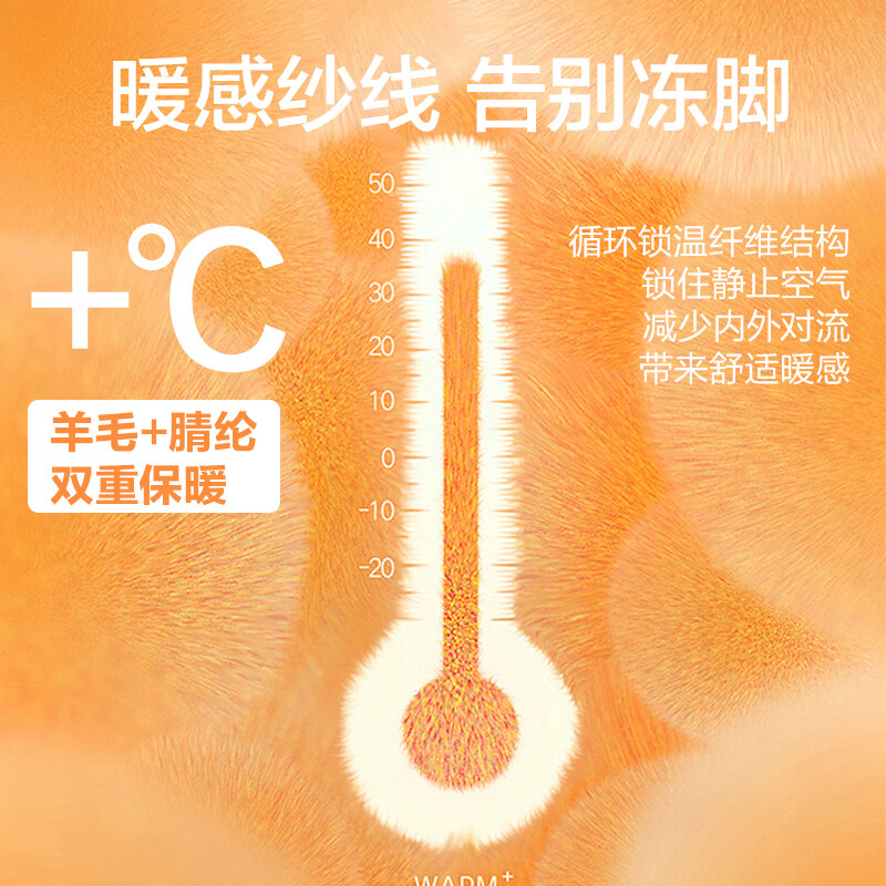 京东京造羊毛袜3双礼盒装 34.95元 - 线报酷