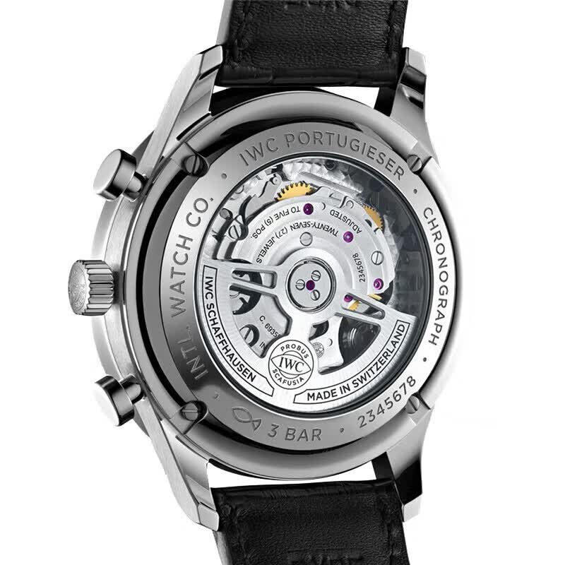 IWC葡萄牙系列计时腕表镀银金针自动机械男表IW371604 41mm 56623元 - 86线报