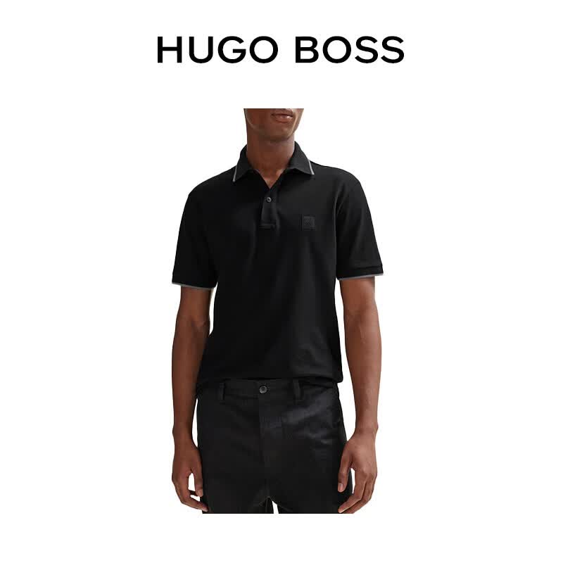 HUGO BOSS男士Polo衫短袖透气舒适50507699 001黑色 L 349元 - 线报酷