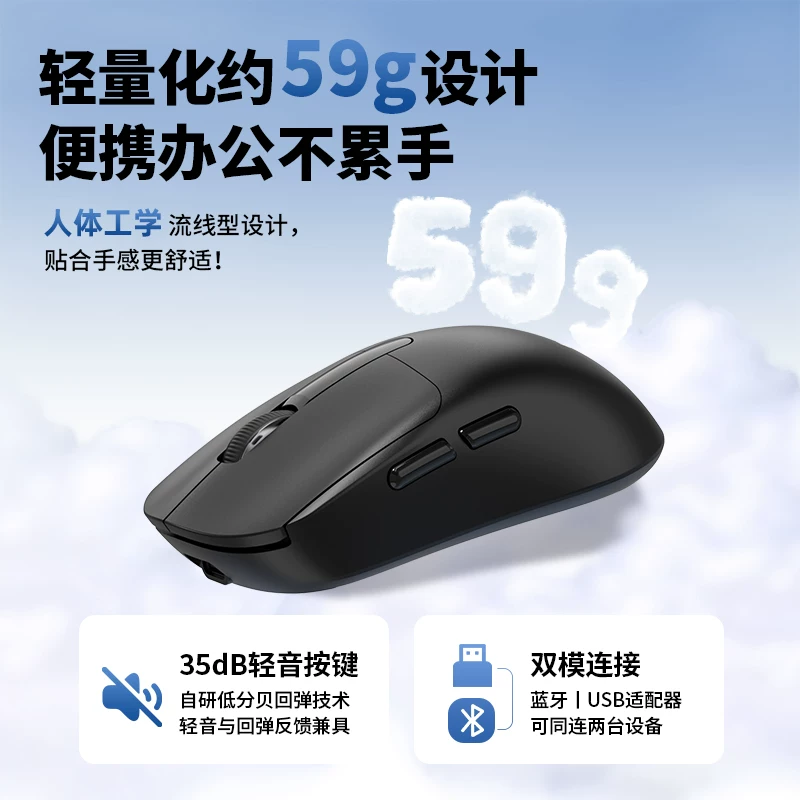 联想双模无线蓝牙鼠标 26.9元 - 86线报