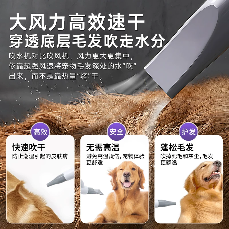 REDMINUT宠物吹水机狗狗吹风机猫咪洗澡烘干家用吸毛器 388元 - 86线报