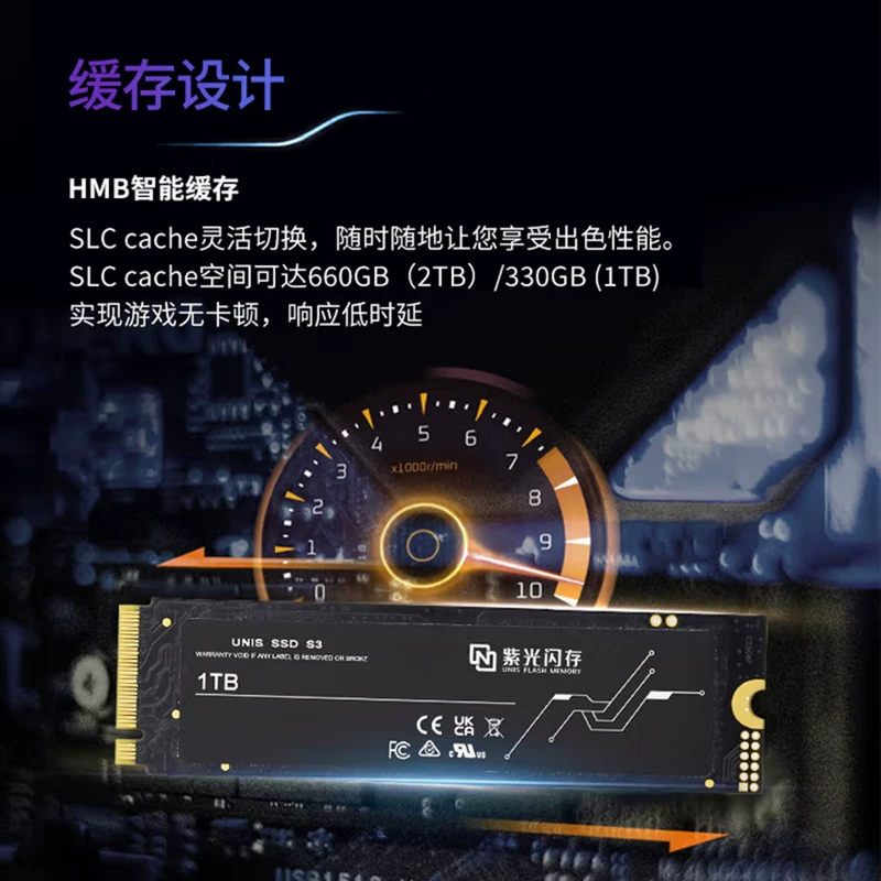 紫光闪存SSD固态硬盘NVMe M.2PCIe 4.0接口S 859.05元 - 线报酷