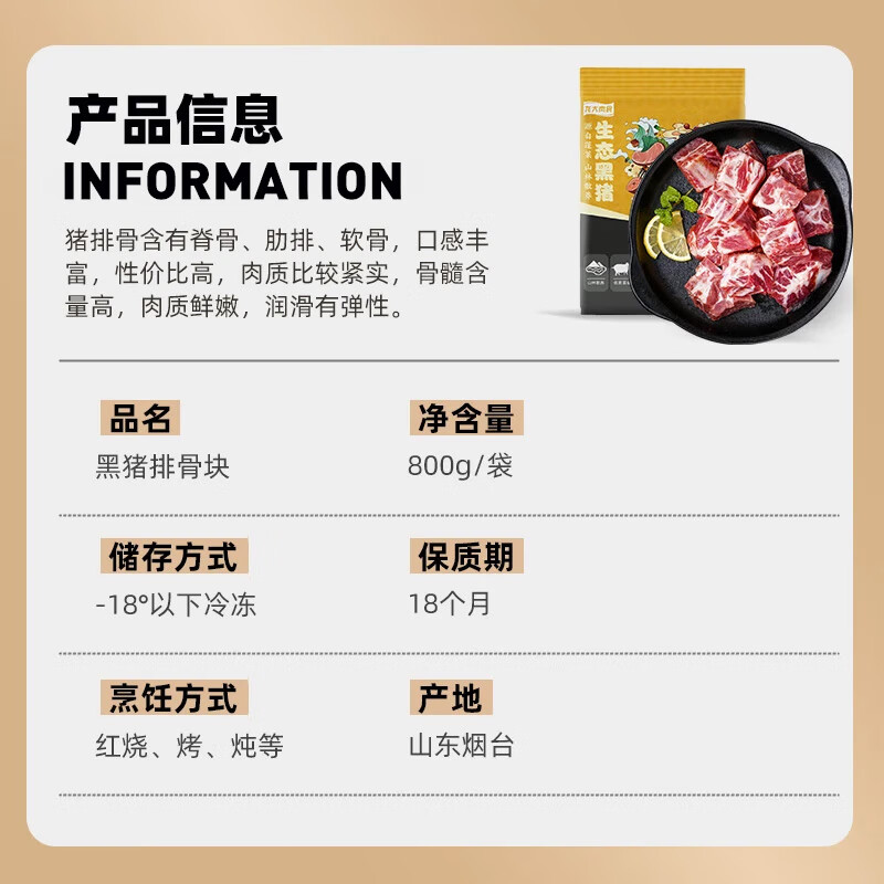 龙大黑猪去颈前排块800g 21.74元 - 86线报