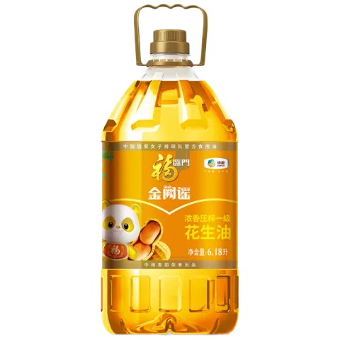 福临门 浓香花生油 压榨一级 6.18L 84.9元 图片 1