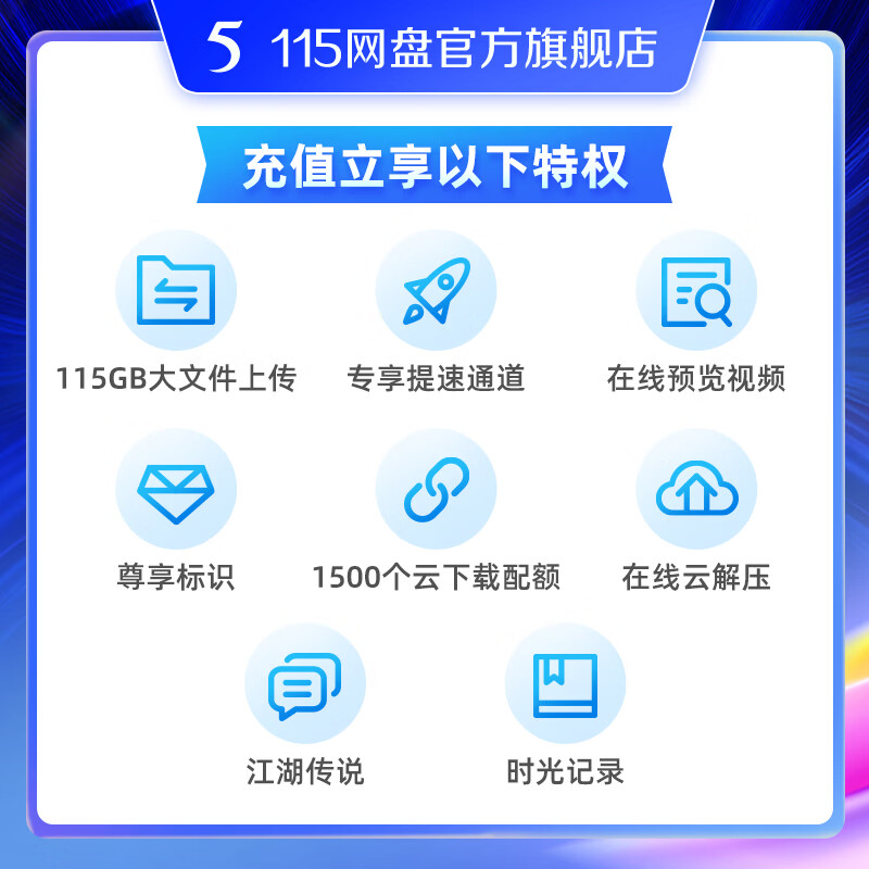 115网盘8年会员+30TB空间+8次礼物兑换资格 800元 - 线报酷