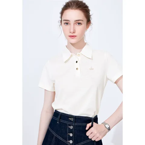 限移动端：navigare 桑蚕丝 女士Polo衫 191.78元（淘金币可抵3.37元起） 图片 2