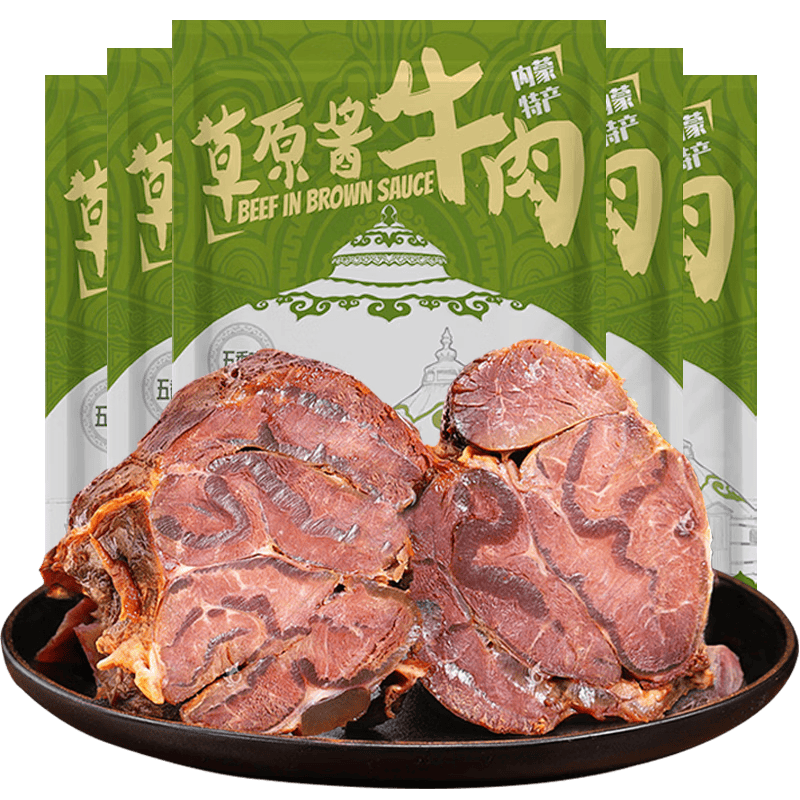 蒙家宴内蒙古酱牛肉150g×5袋 94元 - 线报酷