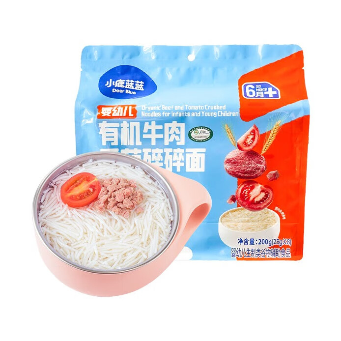 小鹿蓝蓝宝宝有机营养辅食番茄牛肉味碎碎面 5.9元 - 86线报