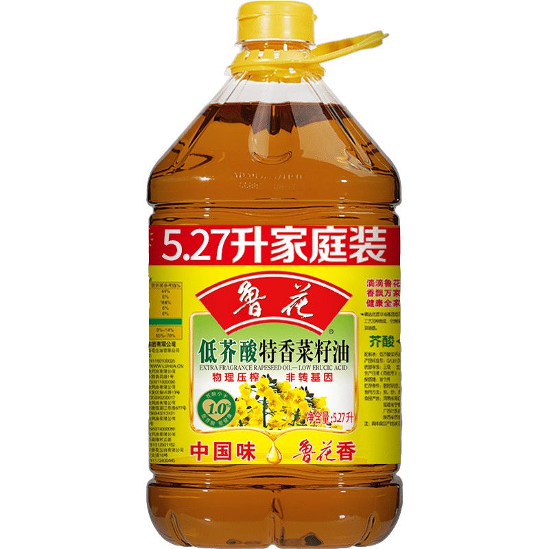 鲁花低芥酸特香菜籽油5.27L非转基因家庭装食用油正品 61.14元 - 线报酷
