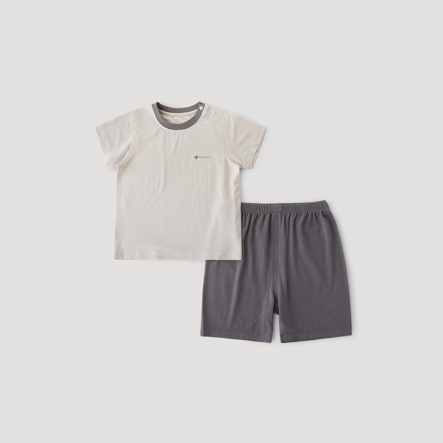 巴厘小猪桑蚕丝儿童家居服藕灰80cm套装 51.6元 - 86线报