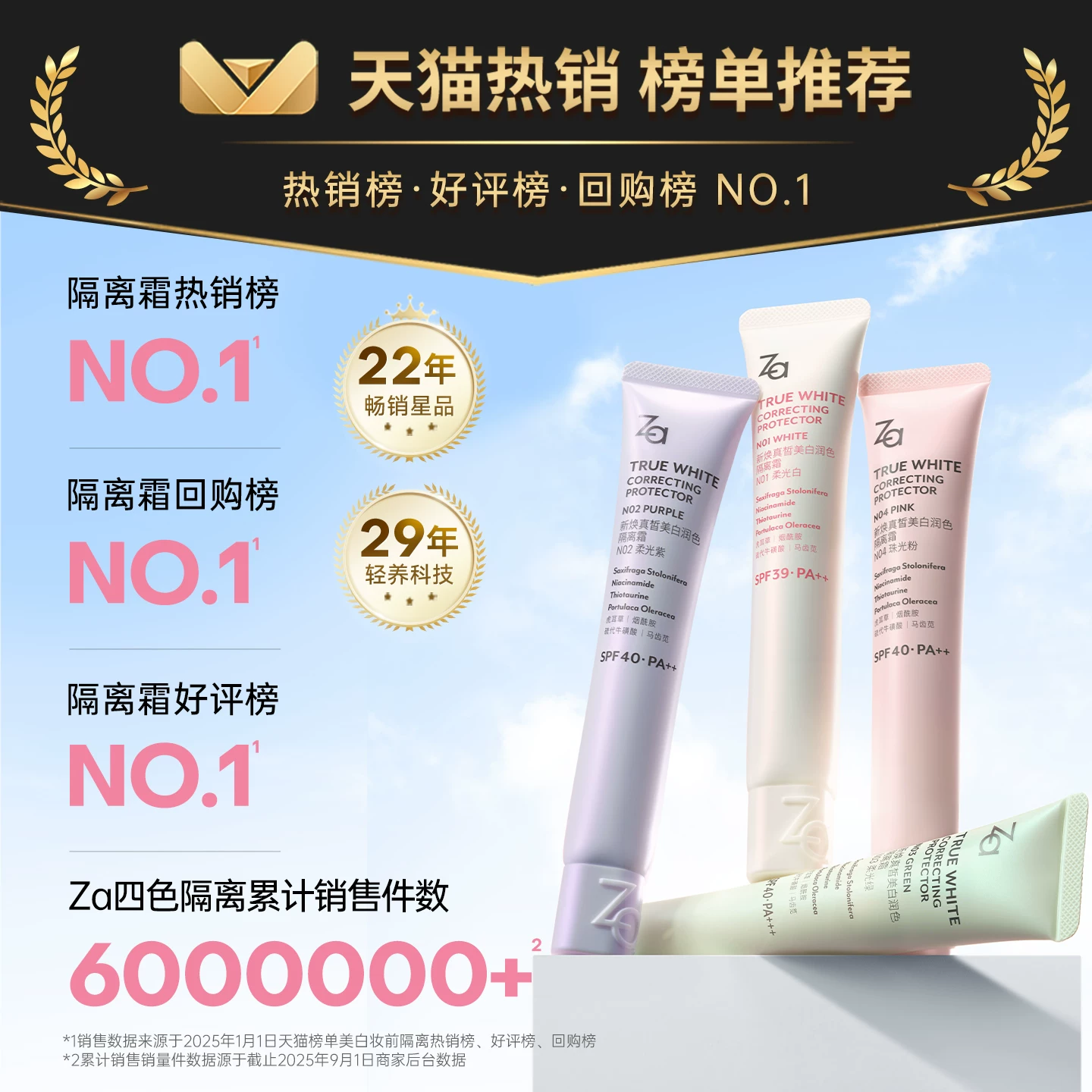 Za隔离霜防晒霜伪素颜妆前美白提亮肤色5.0新升级绿色35g 8.94元 - 86线报