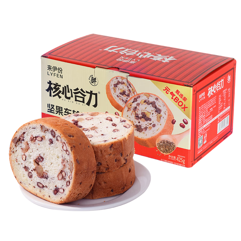 来伊份奇亚籽坚果车轮面包425g 7.79元 - 线报酷
