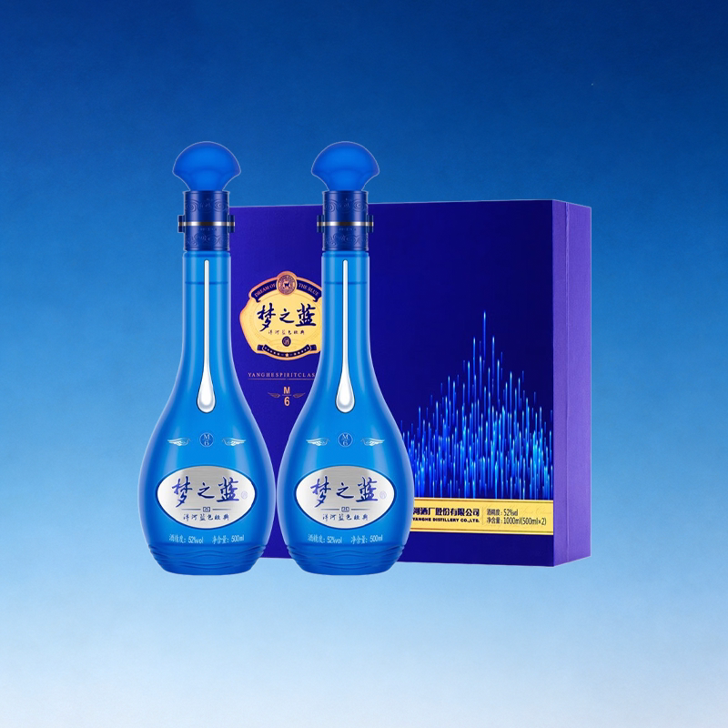 洋河梦之蓝M6-52度礼盒绵柔型浓香白酒自营 887.99元 - 86线报
