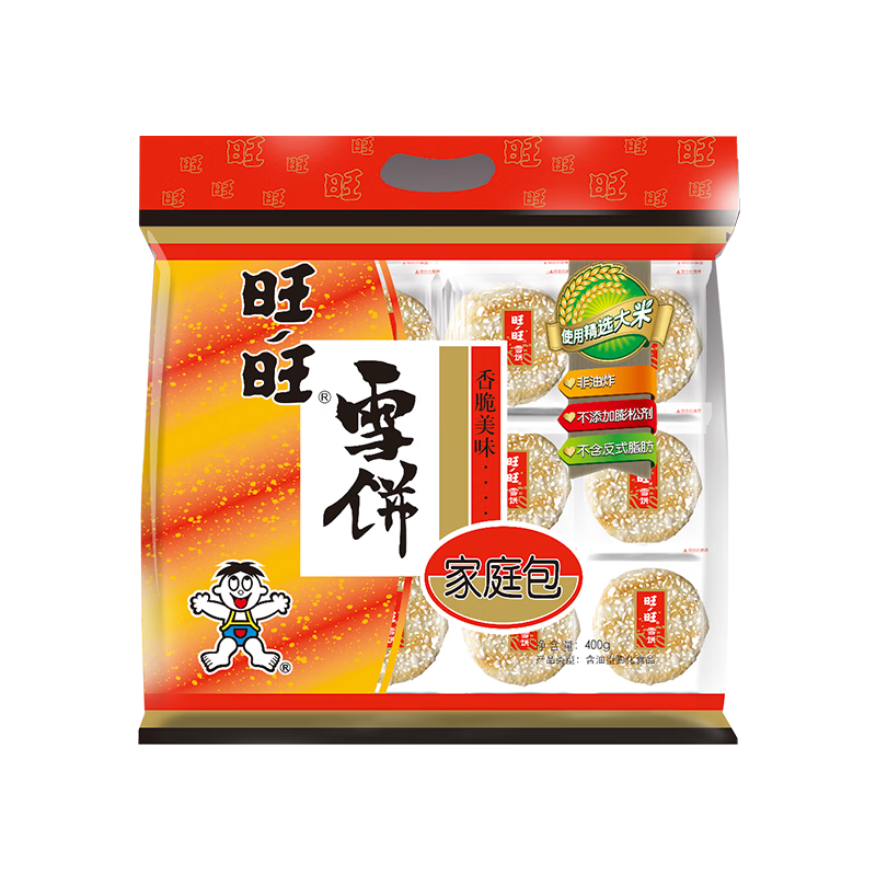旺旺米果雪饼休闲零食400g 9.8元 - 86线报