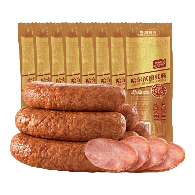 道台府哈尔滨风味红肠90g*8支东北特产即食香肠 19.9元 - 线报酷