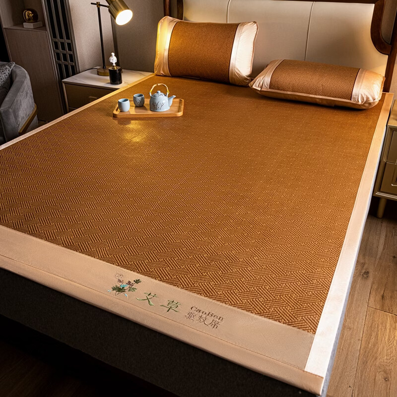 Krupp Corp加密凉感精编冰藤凉席三件套150*200cm 59元 - 86线报