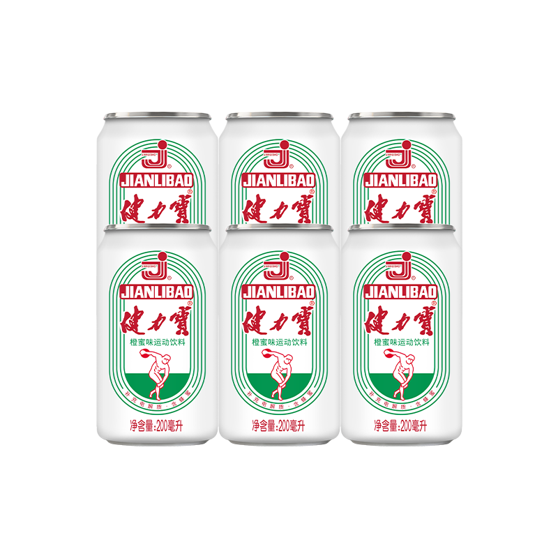 健力宝含蜂蜜补充电解质橙蜜味200ml*6罐运动饮料汽水 9.9元 - 线报酷