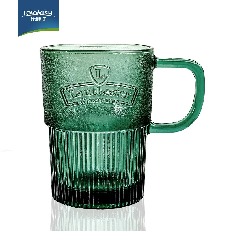 乐唯诗 玻璃兰特杯 450ml 墨绿 3.95元 满1件打5折 - 86线报
