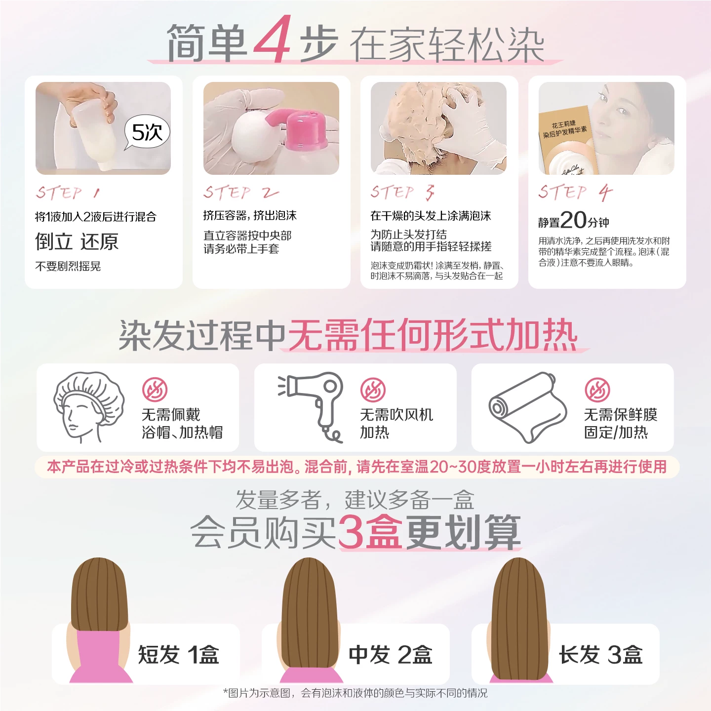 莉婕花王莉婕Liese泡沫染发剂在家染泡泡染发膏 30.72元 - 86线报
