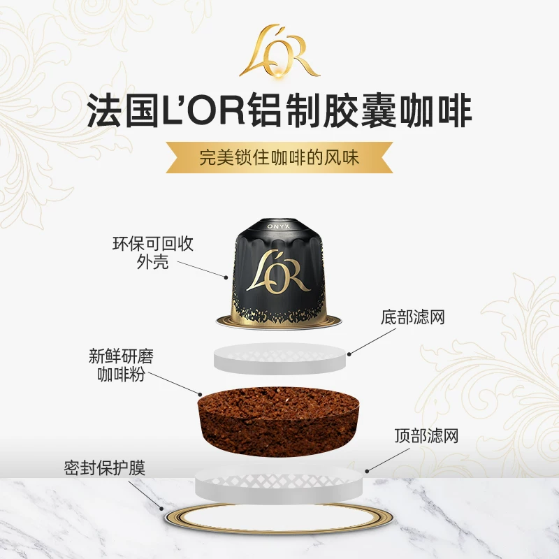 L'OR法国LOR黑咖啡胶囊40粒装适配Nespresso咖啡机 59元 - 86线报
