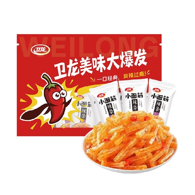 卫龙香辣小面筋辣条142g约10小包非油炸 4.45元 - 86线报