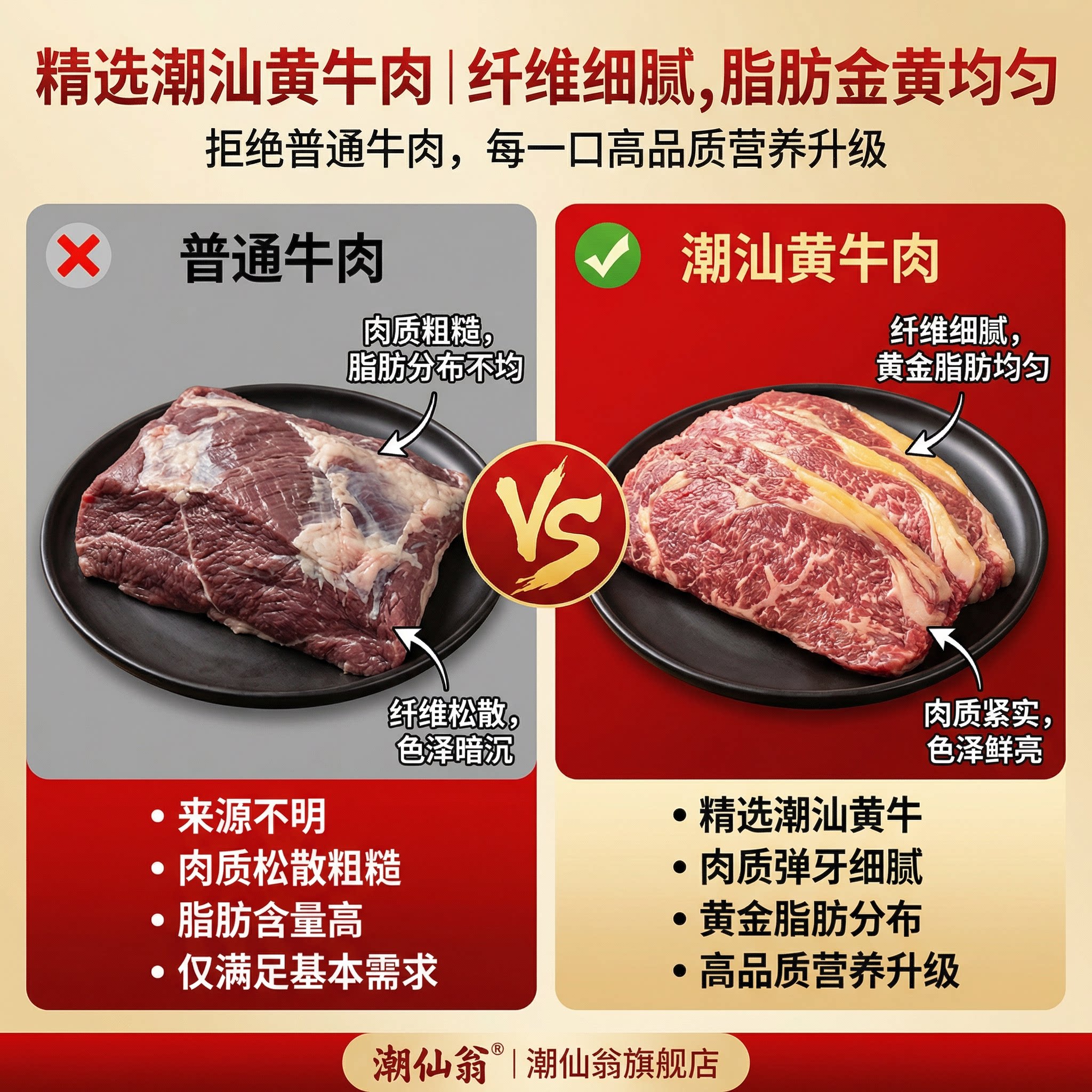 潮仙翁潮汕牛肉丸牛筋丸火锅丸子 29.99元 - 清风线报