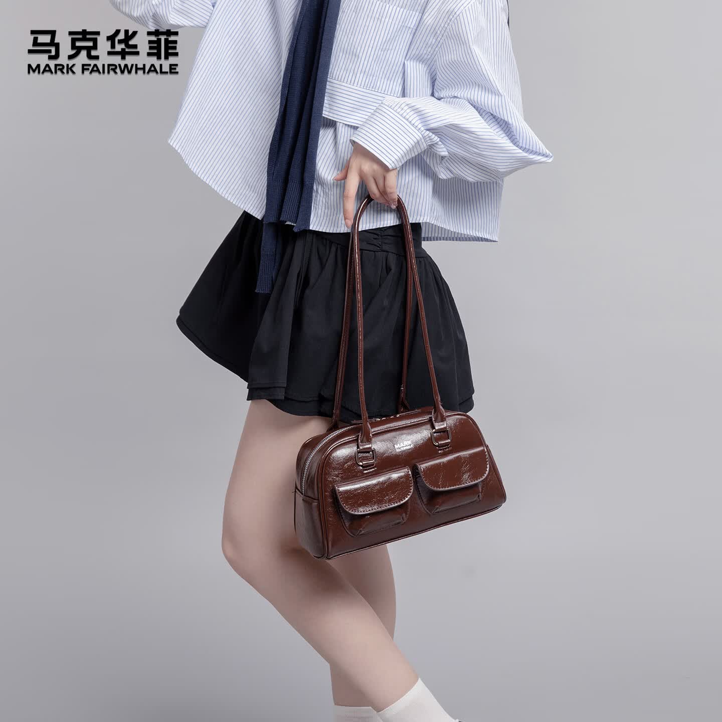 马克华菲包包复古油蜡皮女包新款 127.99元 - 86线报