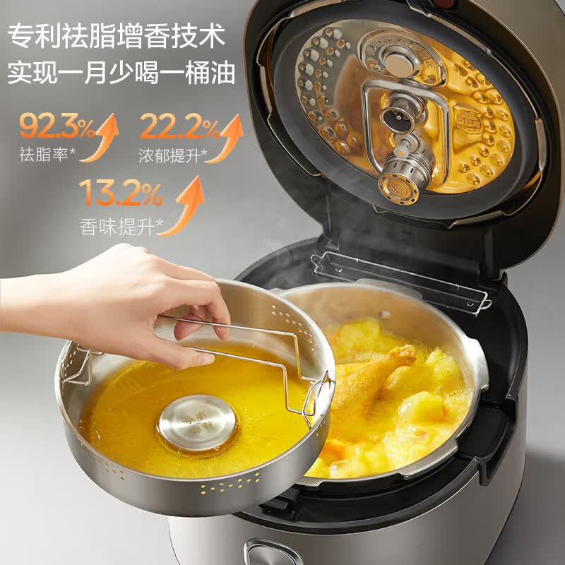 美的低脂浓香超高压112KPa多功能一体电压力锅5L自动排气MY-S5892NF 641.87元 - 86线报