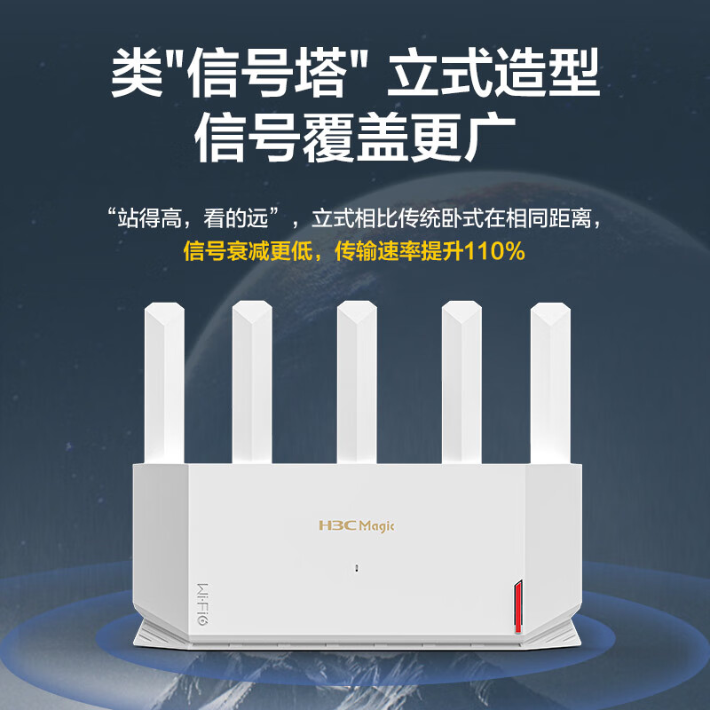 H3C NX30Pro 双频3000M 家用千兆MeshLAN无线路由器 WiFi 6白色 单个装 - 86线报