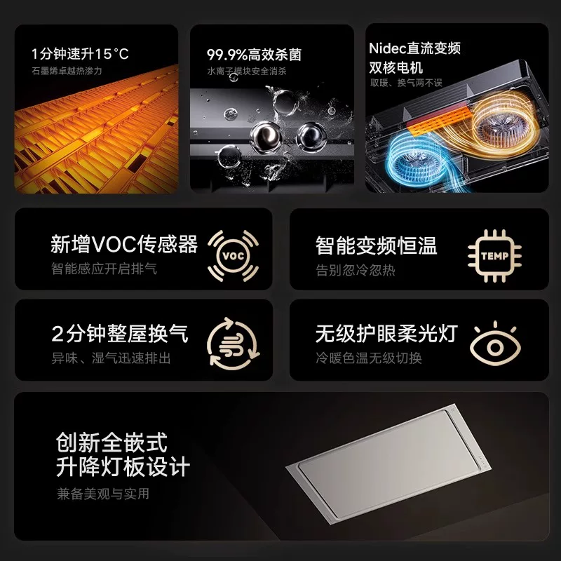 米家MJZNYBN02ZM智能浴霸 P1亮白 727.66元 - 86线报
