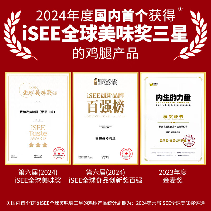 民和手枪腿战斧大鸡腿湘鄂味220g*2+奥尔良味220g*3共5包 47.56元 - 86线报