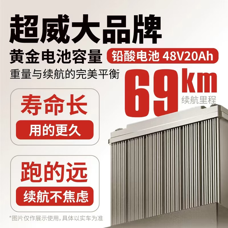 驰小虎长续航电动自行车铅酸电池茶白20Ah48V 998.2元 - 86线报