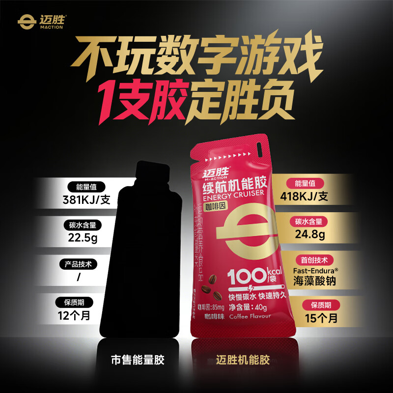 迈胜续航机能能量胶40g*10袋混合口味 24.83元 - 美泡泡 迈胜续航机能能量胶40g*10袋混合口味 24.83元 - 美泡泡